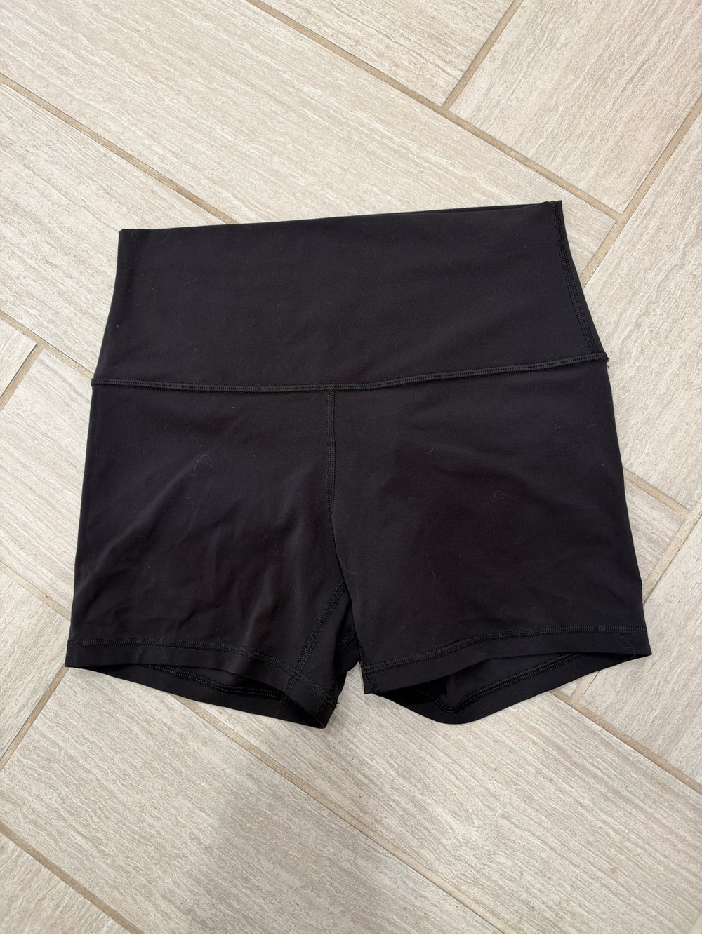lululemon athletica Black High-Waist Performance Legging Shorts